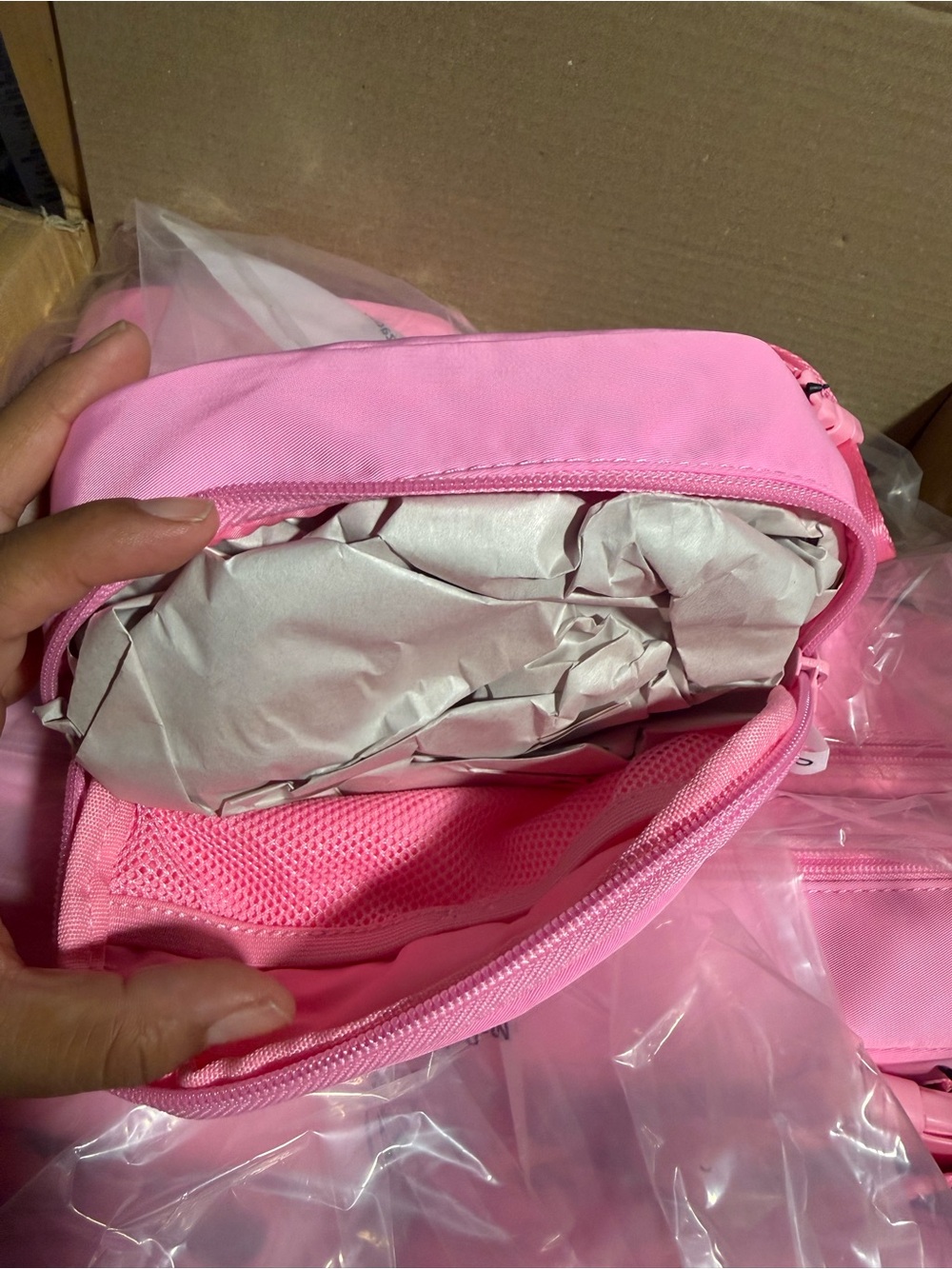 art class Pink Mini Crossbody Bag with Front Zip - Picture 2 of 5